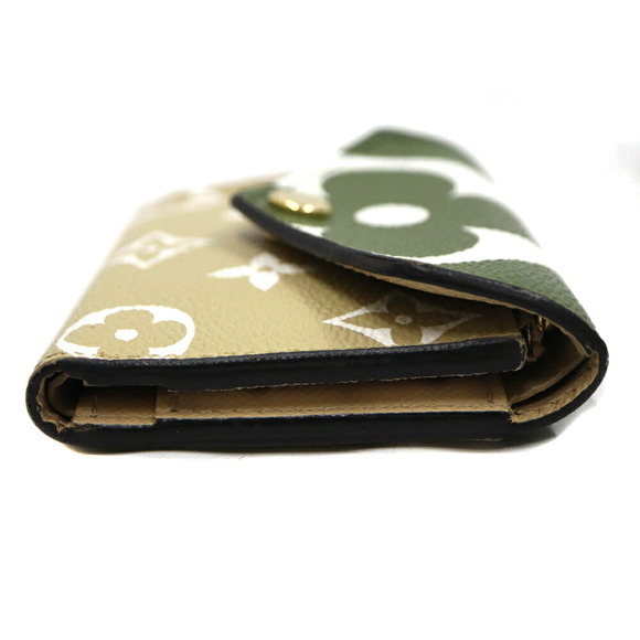 Louis Vuitton Zoe Portefeuille Wallet Green Beige - Picture 3 of 8